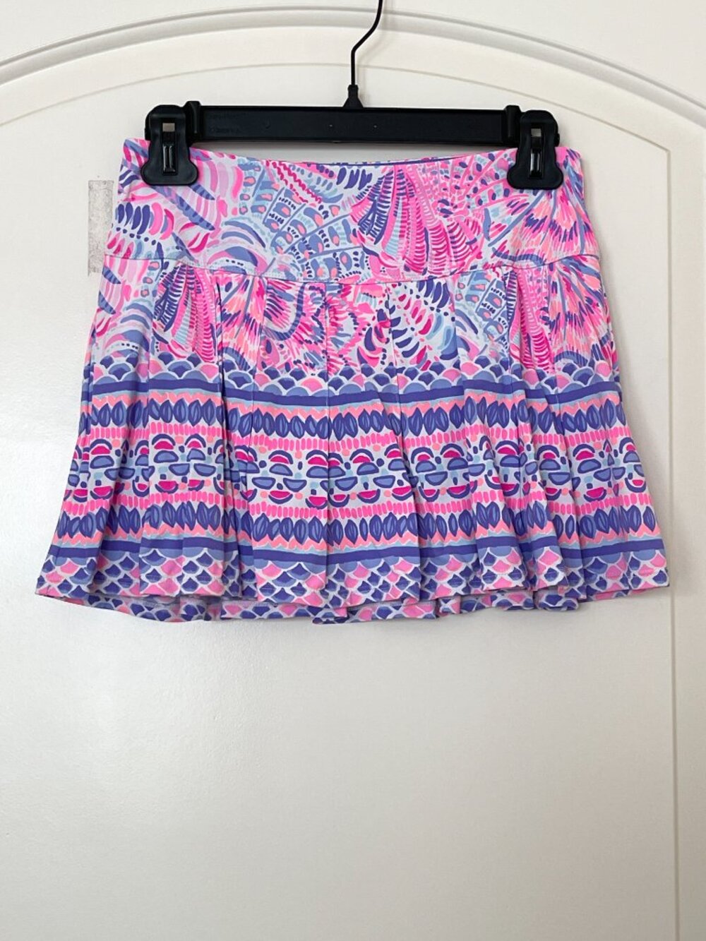 Lilly Pulitzer Luxletic Skort Annora Skirt Shorts Raz Berry Sea You Soon XS - Picture 2 of 8